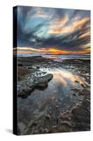 Sunset from the Tide Pools in La Jolla, Ca-Andrew Shoemaker-Stretched Canvas