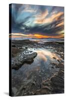Sunset from the Tide Pools in La Jolla, Ca-Andrew Shoemaker-Stretched Canvas