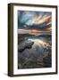 Sunset from the Tide Pools in La Jolla, Ca-Andrew Shoemaker-Framed Premium Photographic Print