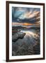 Sunset from the Tide Pools in La Jolla, Ca-Andrew Shoemaker-Framed Premium Photographic Print