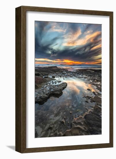 Sunset from the Tide Pools in La Jolla, Ca-Andrew Shoemaker-Framed Photographic Print