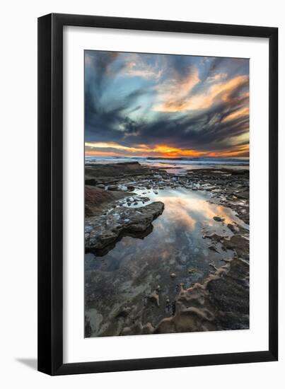 Sunset from the Tide Pools in La Jolla, Ca-Andrew Shoemaker-Framed Photographic Print