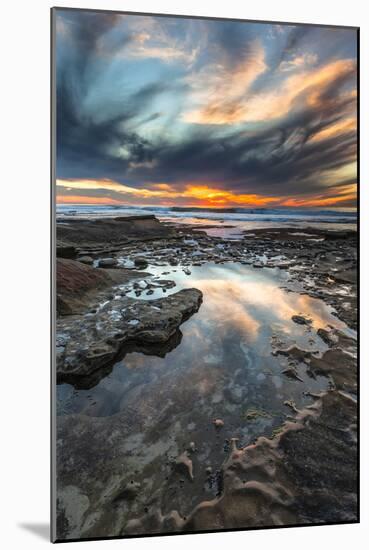 Sunset from the Tide Pools in La Jolla, Ca-Andrew Shoemaker-Mounted Photographic Print