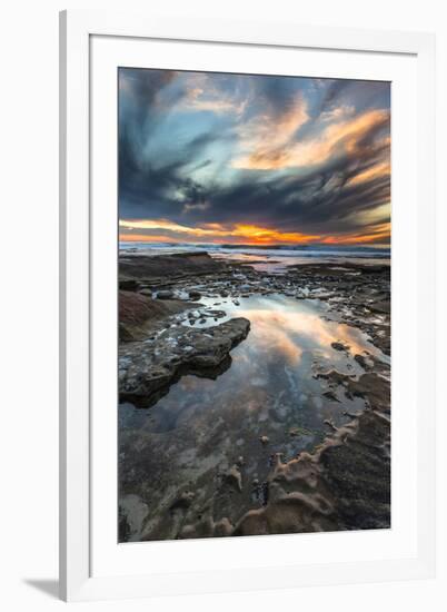 Sunset from the Tide Pools in La Jolla, Ca-Andrew Shoemaker-Framed Photographic Print
