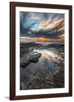 Sunset from the Tide Pools in La Jolla, Ca-Andrew Shoemaker-Framed Photographic Print