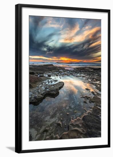 Sunset from the Tide Pools in La Jolla, Ca-Andrew Shoemaker-Framed Photographic Print