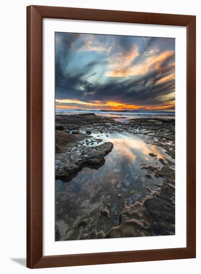 Sunset from the Tide Pools in La Jolla, Ca-Andrew Shoemaker-Framed Photographic Print