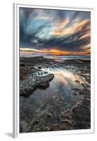 Sunset from the Tide Pools in La Jolla, Ca-Andrew Shoemaker-Framed Premium Photographic Print