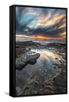 Sunset from the Tide Pools in La Jolla, Ca-Andrew Shoemaker-Framed Stretched Canvas