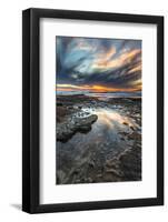 Sunset from the Tide Pools in La Jolla, Ca-Andrew Shoemaker-Framed Premium Photographic Print