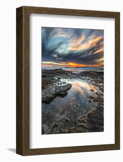 Sunset from the Tide Pools in La Jolla, Ca-Andrew Shoemaker-Framed Photographic Print