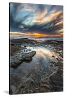 Sunset from the Tide Pools in La Jolla, Ca-Andrew Shoemaker-Stretched Canvas