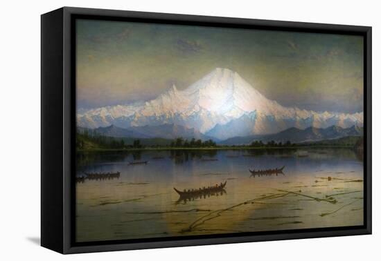 Sunset Glow Mt. Rainier-James Everett Stuart-Framed Stretched Canvas