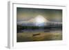 Sunset Glow Mt. Rainier-James Everett Stuart-Framed Premium Giclee Print