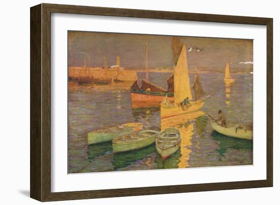 'Sunset Glow, St. Ives', 1925-Terrick Williams-Framed Giclee Print