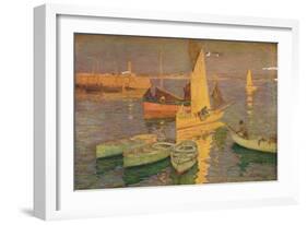 'Sunset Glow, St. Ives', 1925-Terrick Williams-Framed Giclee Print