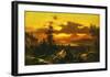 Sunset Glow-Albert Bierstadt-Framed Art Print