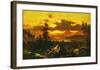 Sunset Glow-Albert Bierstadt-Framed Art Print