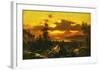 Sunset Glow-Albert Bierstadt-Framed Art Print