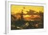 Sunset Glow-Albert Bierstadt-Framed Art Print