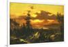 Sunset Glow-Albert Bierstadt-Framed Art Print