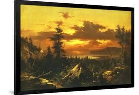 Sunset Glow-Albert Bierstadt-Framed Art Print