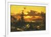 Sunset Glow-Albert Bierstadt-Framed Premium Giclee Print