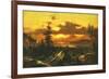 Sunset Glow-Albert Bierstadt-Framed Premium Giclee Print