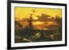 Sunset Glow-Albert Bierstadt-Framed Premium Giclee Print