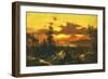 Sunset Glow-Albert Bierstadt-Framed Art Print