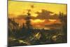 Sunset Glow-Albert Bierstadt-Mounted Art Print