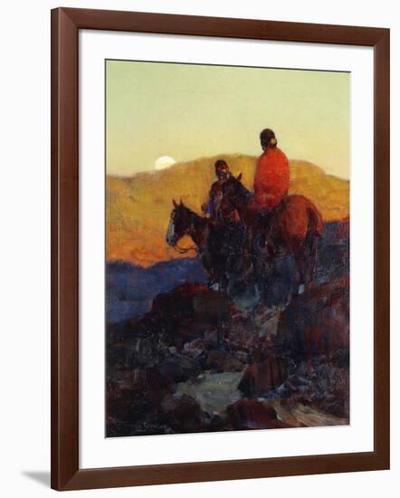 Sunset Glow-Frank Tenney Johnson-Framed Giclee Print