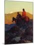 Sunset Glow-Frank Tenney Johnson-Mounted Giclee Print