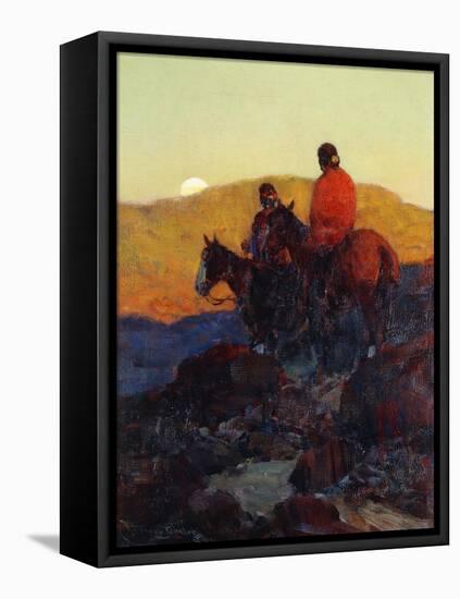 Sunset Glow-Frank Tenney Johnson-Framed Stretched Canvas