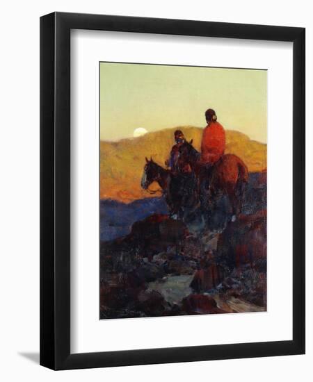 Sunset Glow-Frank Tenney Johnson-Framed Premium Giclee Print