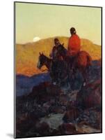 Sunset Glow-Frank Tenney Johnson-Mounted Giclee Print