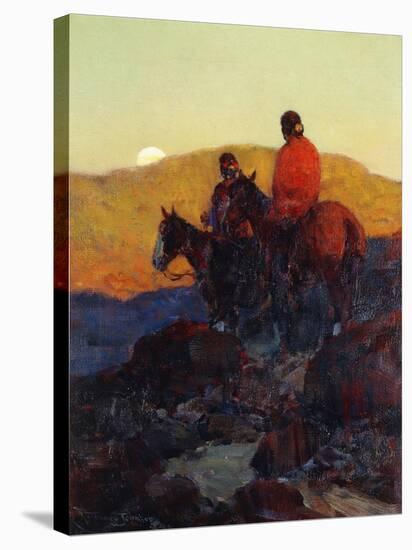Sunset Glow-Frank Tenney Johnson-Stretched Canvas