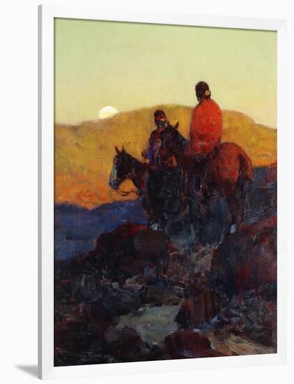 Sunset Glow-Frank Tenney Johnson-Framed Premium Giclee Print