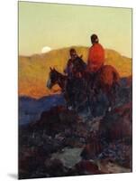 Sunset Glow-Frank Tenney Johnson-Mounted Premium Giclee Print
