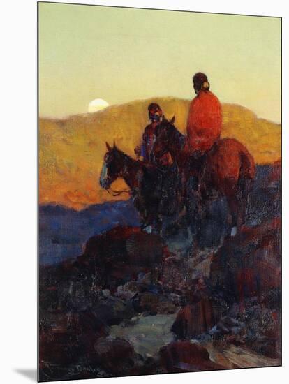 Sunset Glow-Frank Tenney Johnson-Mounted Premium Giclee Print