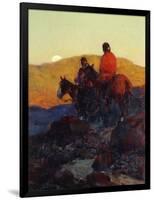 Sunset Glow-Frank Tenney Johnson-Framed Premium Giclee Print