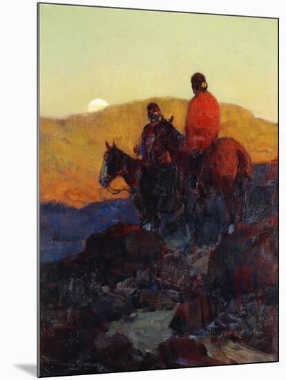 Sunset Glow-Frank Tenney Johnson-Mounted Giclee Print