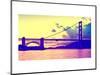 Sunset - Golden Gate Bridge - San Francisco - California - United States-Philippe Hugonnard-Mounted Photographic Print