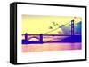 Sunset - Golden Gate Bridge - San Francisco - California - United States-Philippe Hugonnard-Framed Stretched Canvas
