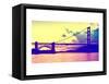 Sunset - Golden Gate Bridge - San Francisco - California - United States-Philippe Hugonnard-Framed Stretched Canvas