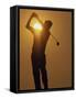 Sunset Golf Silhouette-null-Framed Stretched Canvas