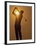 Sunset Golf Silhouette-null-Framed Premium Photographic Print