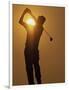 Sunset Golf Silhouette-null-Framed Photographic Print