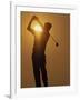 Sunset Golf Silhouette-null-Framed Photographic Print