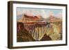 Sunset, Granite Gorge, Grand Canyon-null-Framed Art Print